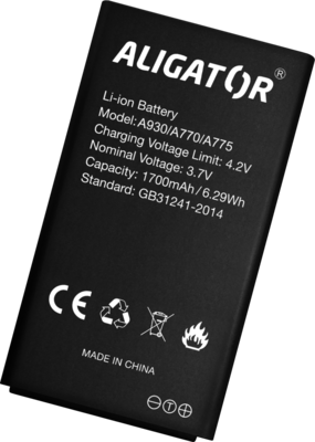 ALIGATOR A770 Senior černý + nabíjecí stojánek
