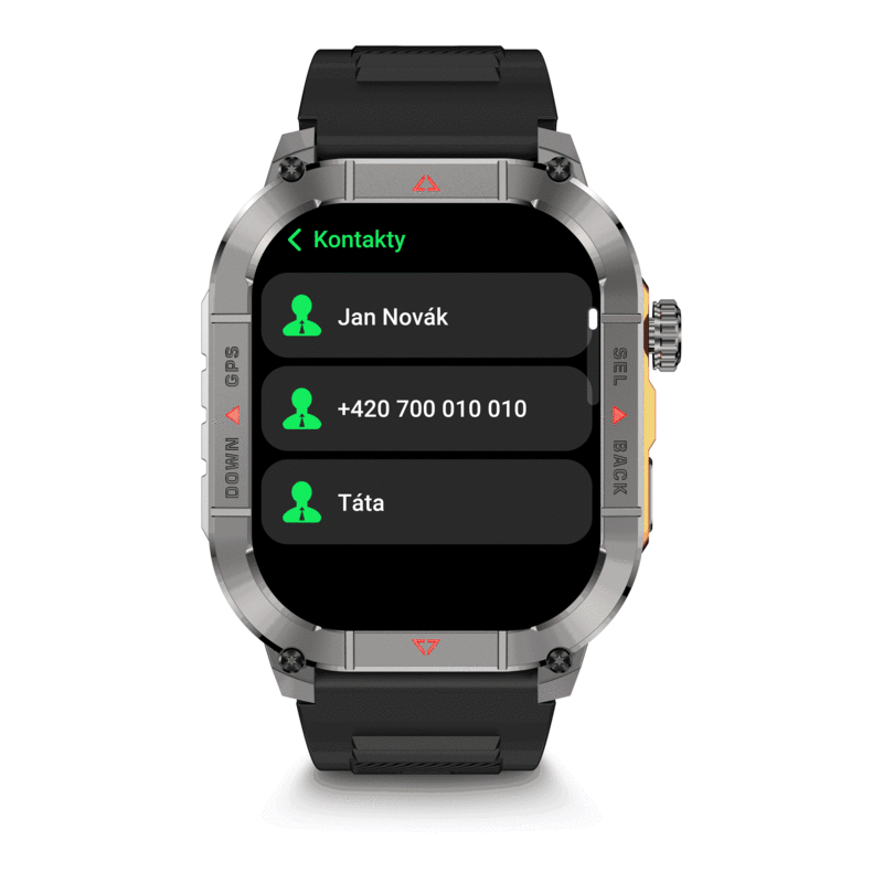 ALIGATOR Watch Sport GPS, černé