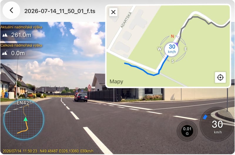 Autokamera ALIGATOR A8 přední, zadní, GPS 4K