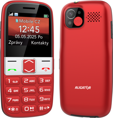 ALIGATOR A775 Senior černý + nabíjecí stojánek