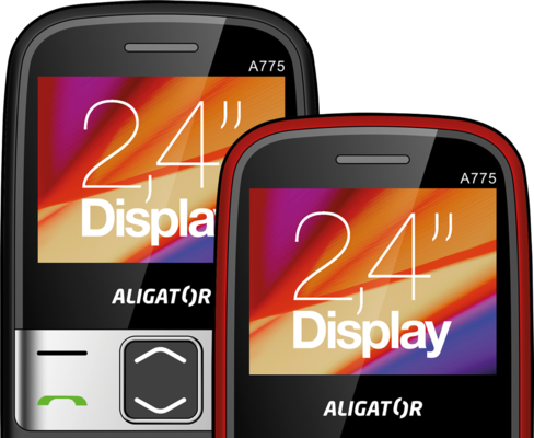 ALIGATOR A775 Senior černý + nabíjecí stojánek