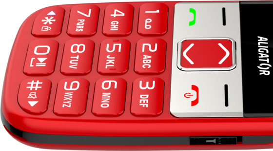 ALIGATOR A775 Senior černý + nabíjecí stojánek