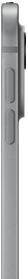 iPad Pro, pohled z boku, stříbrná barva, tenký profil, hliníkové tělo, tlačítka hlasitosti a profesionální fotosoustava