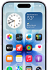 iPhone 17, pohled zepředu, Center Stage přední kamera nahoře uprostřed