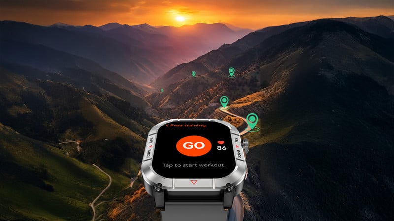 ALIGATOR Watch Sport GPS, černé