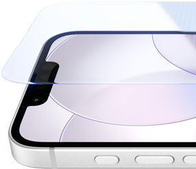 iPhone 17e, pohled zepředu na Ceramic Shield 2, pohled z boku, bílá barva, akční tlačítko a tlačítka hlasitosti